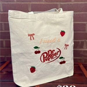 Cream Tote Hand Stitched